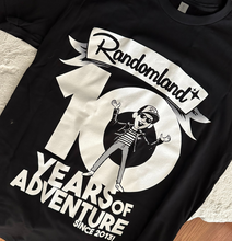 Load image into Gallery viewer, 10 Years of Randomland T-Shirt! (S & XS clearance!)