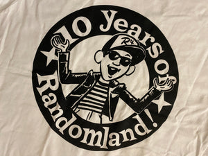 10 Years of Randomland White T-Shirt!